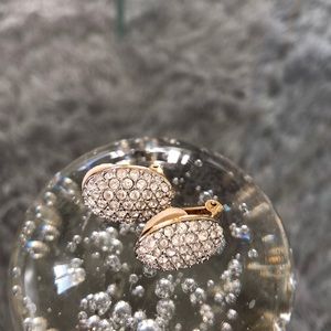 Swarovski clip on earrings.